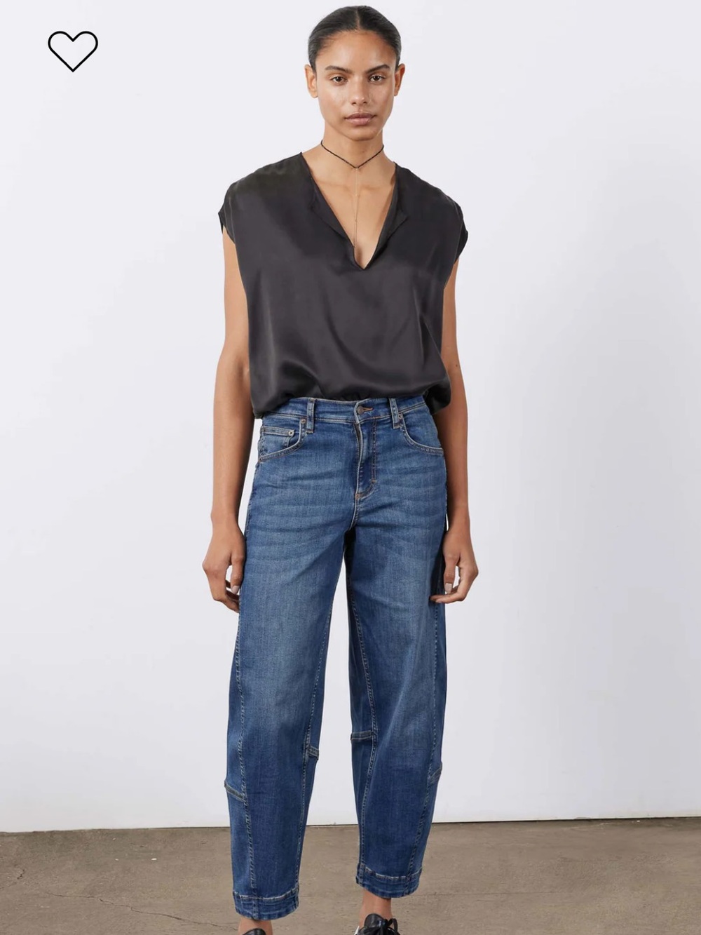 RUTI THE PETITE ULTIMATE BARREL LEG JEANS size 2P